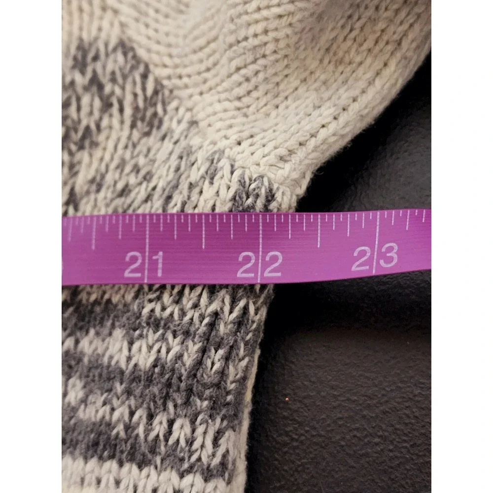 Banana Republic Mens Size M Wool Cotton Blend Beige Knit Collared Toggle Sweater